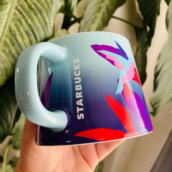 Starbucks Kitchen Nwt 223 Starbucks Iris And Hummingbirds Mug